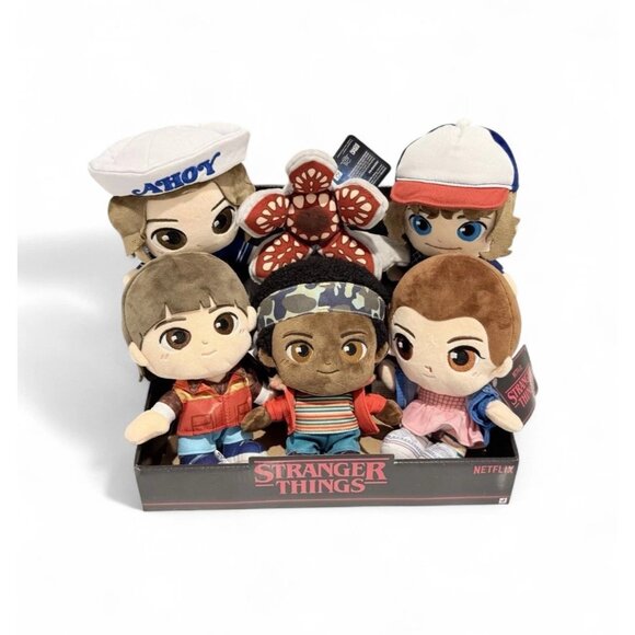 bestseller Other - Stranger Things 8” Plush Set Of 6 Steve, Eleven, Dustin, Lucas, Demogorgon, Will